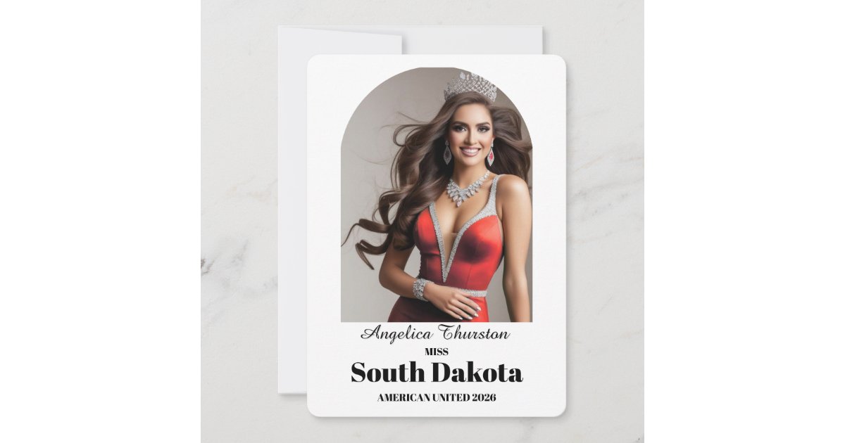 Elegant Essentials Pageant Autograph Card | Zazzle