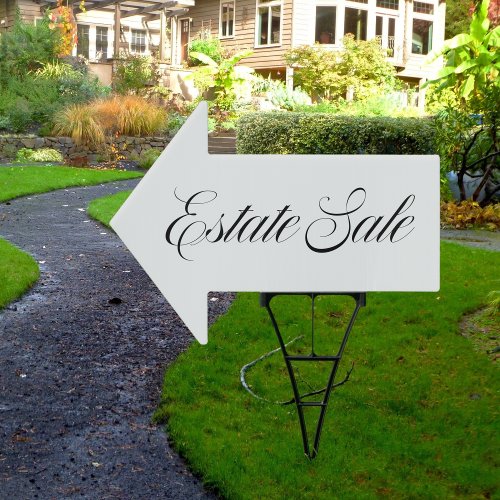 Elegant Estate Sale Directional Sign