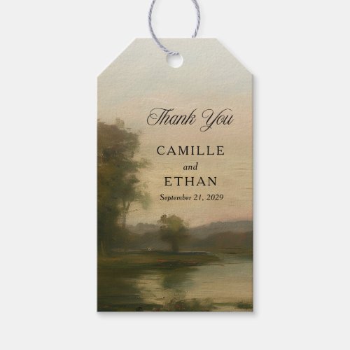 Elegant Estate Wedding Thank you Gift Tags