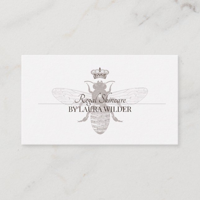 Elegant Esthetician Business Card (Front)