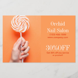 Elegant Esthetician SPA Nail Salon Price Lists Flyer