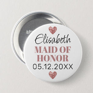 Élégant et Simple Pour Demoiselle D'Honneur Button