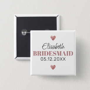 Élégant et Simple Pour Demoiselle D'Honneur Button