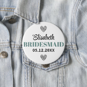 Élégant et Simple Pour Demoiselle D'Honneur Button