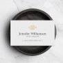 Elegant Eternity Knot, Infinity Knot Gold/Lt Gray Business Card