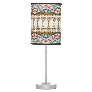 Elegant Ethnic Floral Boho Border Table Lamp