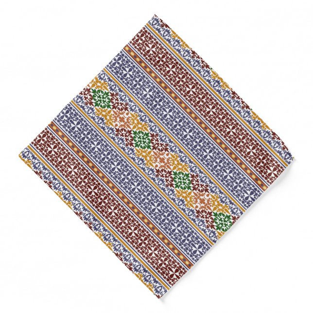 elegant ethnic pattern   bandana (Front)