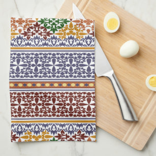 elegant ethnic pattern   kitchen towel