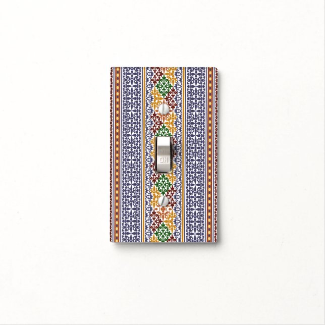 elegant ethnic pattern   light switch cover (In Situ)