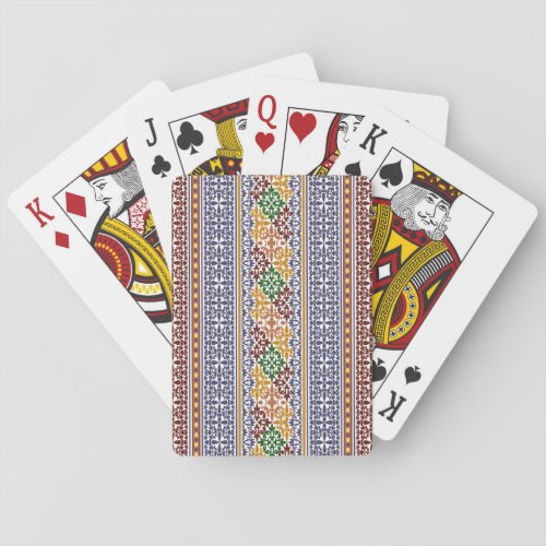 elegant ethnic pattern   poker cards
