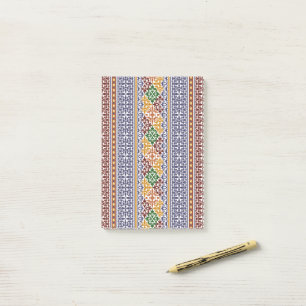 elegant ethnic pattern post-it notes