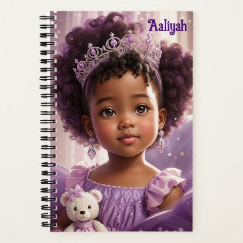 Elegant Ethnic Purple Princess Notebook