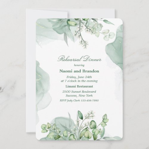 Elegant Eucalyptus 2 Invitation