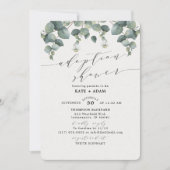 Elegant Eucalyptus Adoption Baby Shower Invitation (Front)