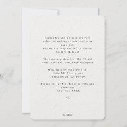 Elegant Eucalyptus Baby Shower By Mail Invitation | Zazzle