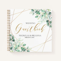 Elegant Eucalyptus Botanical Wedding Guestbook