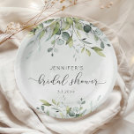 Elegant eucalyptus bridal shower napkins paper plates<br><div class="desc">Elegant eucalyptus bridal shower napkins Paper Plates.
Matching items available.</div>