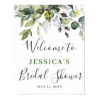 Elegant Eucalyptus BRIDAL SHOWER Welcome Sign