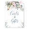 Elegant Eucalyptus Cards and Gifts Wedding Sign