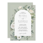 Elegant Eucalyptus Floral Sage Green Wedding