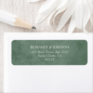 Elegant Eucalyptus Green Wedding Return Address Label