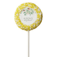 Elegant Eucalyptus Greenery Baby Shower Party  Chocolate Covered Oreo Pop