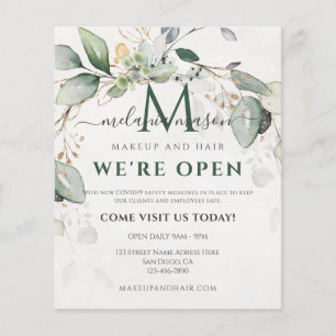 Elegant Eucalyptus Greenery Botanical Flyer