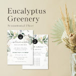 Elegant Eucalyptus Greenery Botanical Promotional Flyer<br><div class="desc">Elegant Eucalyptus Greenery Botanical Promotional Flyer</div>