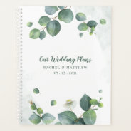 Elegant Eucalyptus Greenery Botanical Wedding Plan Planner at Zazzle