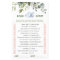 Elegant Eucalyptus Greenery Bridal Shower Game