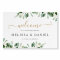 Elegant Eucalyptus Greenery Gold Wedding Welcome