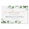 Elegant Eucalyptus Greenery Gold Wedding Welcome