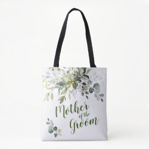 Elegant Eucalyptus Greenery Mother of the Groom Tote Bag