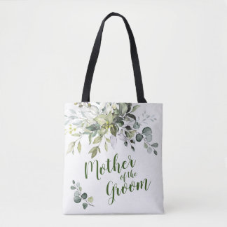 Elegant Eucalyptus Greenery Mother of the Groom Tote Bag