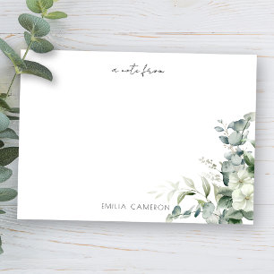 Elegant Eucalyptus Greenery Note Card