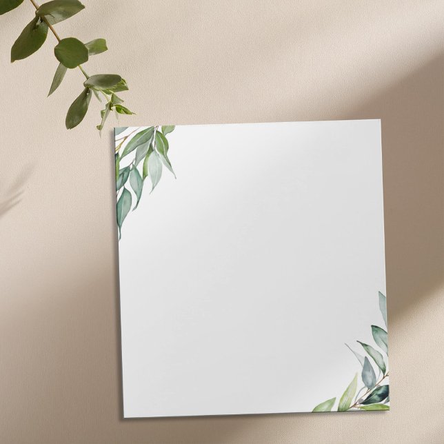 Elegant Eucalyptus Greenery Notepad (Creator Uploaded)