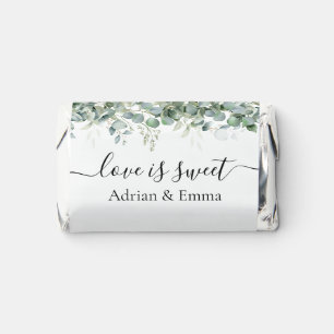 Elegant Eucalyptus Greenery Wedding Hershey's Miniatures