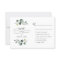 Elegant Eucalyptus Greenery Wedding Meal Options