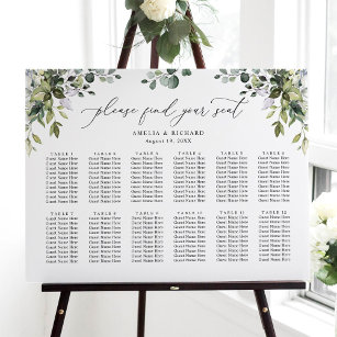 Seating Chart Template, Wedding Seating Chart Sign, Find Your Seat Sign,  Table Seating Chart, Seating Chart, Edit With TEMPLETT, WLP-ELE 298 