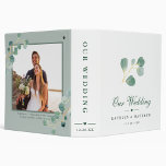 Elegant Eucalyptus Greenery Wedding Wedding Album 3 Ring Binder<br><div class="desc">Elegant Modern Eucalyptus Greenery Foliage Wedding Photo Album. All the texts are pre-arranged for you to personalize easily and quickly with your own details.</div>