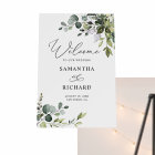 Elegant Eucalyptus Greenery Wedding Welcome Sign
