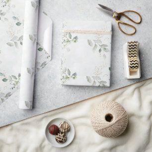 Elegant Eucalyptus Greenery Wrapping Paper