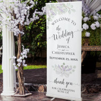 Elegant Eucalyptus & Lavender Boho Wedding Welcome