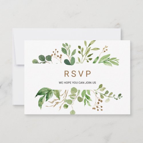 Elegant Eucalyptus Leaf Greenery Menu Choice