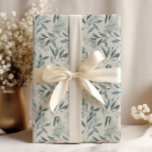 Elegant Eucalyptus Leaves Cream Wrapping Paper<br><div class="desc">Elegant blue/green eucalyptus leaves and white flowers on cream-colored gift wrapping paper. Perfect for birthdays,  weddings,  and many more special occasions. Contact me for matching or coordinating Zazzle products.</div>