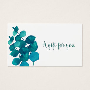 Elegant Eucalyptus Leaves Gift Certificate