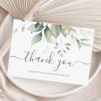 Elegant Eucalyptus Leaves Greenery Gold Wedding