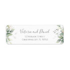 Elegant Eucalyptus Leaves Greenery Return Address