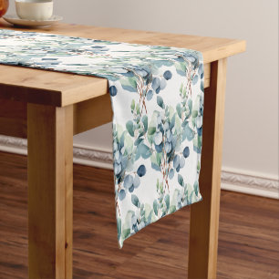 Elegant Eucalyptus Leaves Greenery Table Runner