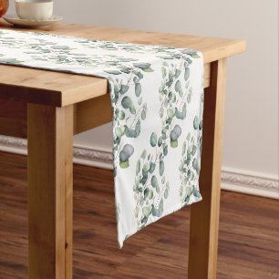 Elegant Eucalyptus Leaves Greenery Table Runner